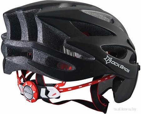 Cпортивный шлем RockBros WT-027 (р. 57-62, черный)