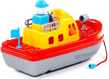 Игрушечный транспорт Полесье Катер Патруль 47212 (желтый/красный/серый)