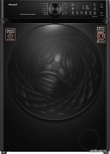 Стиральная машина Weissgauff WM 59411 Direct Drive Inverter Steam Matt Black
