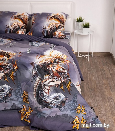 Постельное белье Миланика Год Дракона Семейный (бязь)