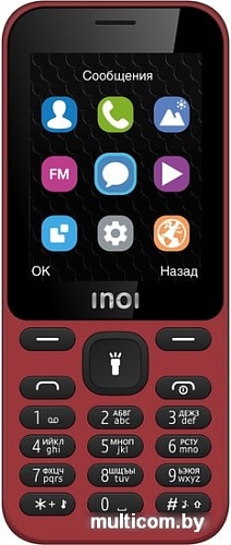 Мобильный телефон Inoi 239 (темно-красный)