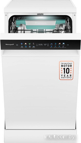 Отдельностоящая посудомоечная машина Weissgauff DW 4539 Inverter Touch AutoOpen White