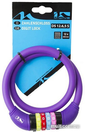 Велозамок M-Wave DS 12.6.5 S (фиолетовый)