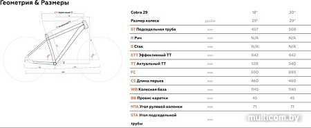 Велосипед Stark Cobra 29.2 D р.18 2021