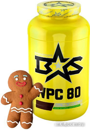 Протеин Binasport WPC 80 (2000г, имбирный пряник)