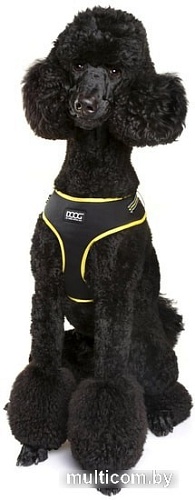 Шлея Doog Neoflex Bolt HARBOLT-M (черный с желтым кантом)