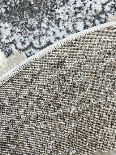 Ковер для жилой комнаты Bossan Rome D074A-GRI-BEJ-OVAL (2x2.9)