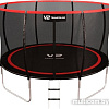 Батут V2 Trampoline Redline 12FT 374 см (с внешней сеткой и лестницей)