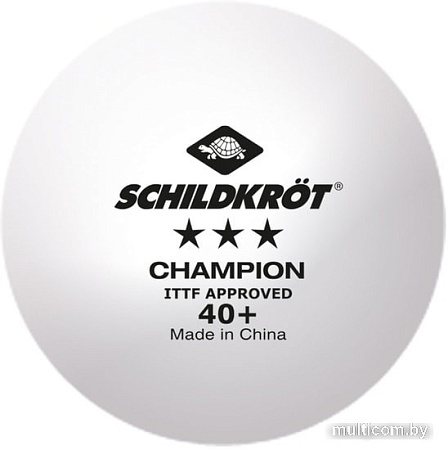 Мяч для настольного тенниса Donic 3-Star Champion ITTF Poly 40+