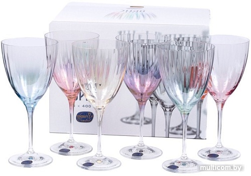 Набор бокалов для вина Bohemia Crystal Kate Optic 40796/D4882/22/400