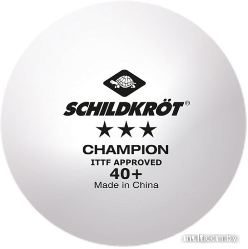 Мяч для настольного тенниса Donic 3-Star Champion ITTF Poly 40+