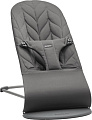Шезлонг BabyBjorn Bliss Cotton Petal Quilt (антрацит)