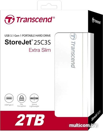 Внешний накопитель Transcend StoreJet 25C3S TS2TSJ25C3S 2TB