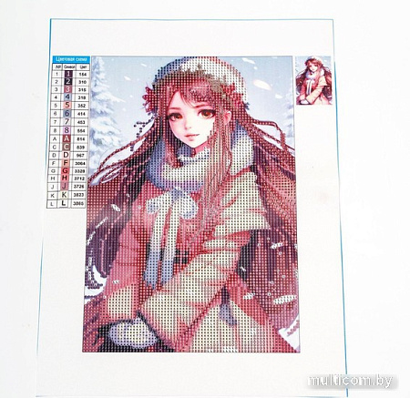 Алмазная мозаика Школа талантов Снежная красавица 9605311