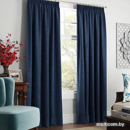 Комплект штор Pasionaria Софт 480x240 с подхватами (синий)
