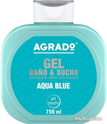 Косметика по уходу за телом Agrado Гель для душа Bath Gel Aqua Blue 750 мл
