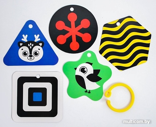 Развивающая игрушка Крошка Я Карточки на кольце 4387917