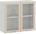 Шкаф навесной Трия Весна 1В8С (ваниль глянец)