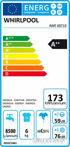 Стиральная машина Whirlpool AWE 60710