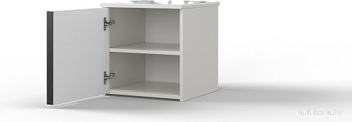 Тумба КМК Мебель 1Д Агата КМК 1001.2 (белый текстурный/дуб полярный)