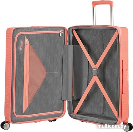 Чемодан-спиннер American Tourister Flylife Coral Pink 67 см