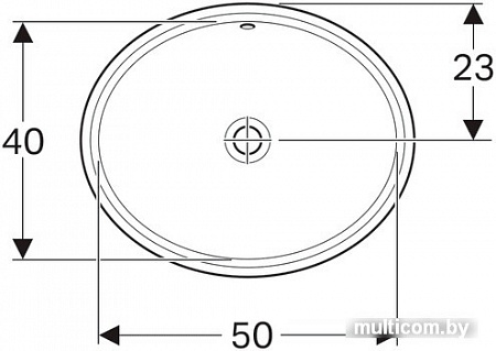 Умывальник Geberit Variform 500.753.01.2