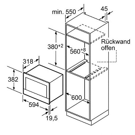 Микроволновая печь Bosch BER634GS1