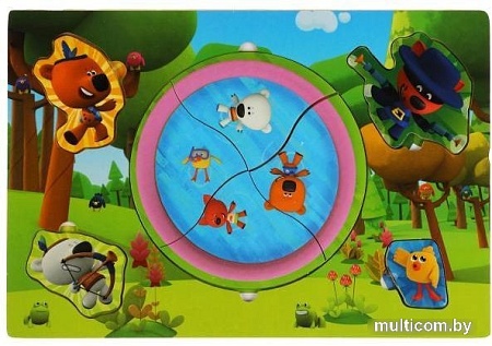 Мозаика/пазл Буратино Ми-ми-мишки вкладыш индейцы и ковбои MMM-39