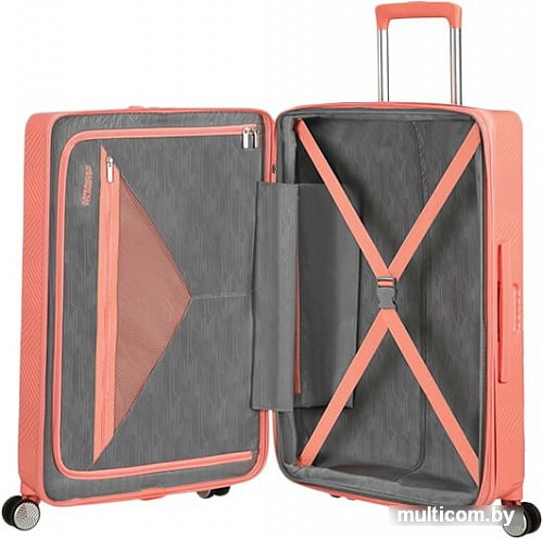 Чемодан-спиннер American Tourister Flylife Coral Pink 67 см