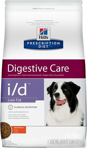 Сухой корм для собак Hill's Prescription Diet Digestive Care i/d Low Fat с курицей 12 кг