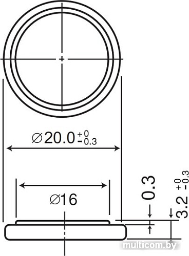 Батарейки Panasonic CR2032 6 шт. CR-2032EL/6B
