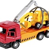 Набор Технопарк Камаз эвакуатор + погрузчик-экскаватор SB-17-24-M-WB