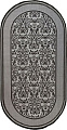 Циновка Витебские ковры Овал sz1805 c1o 11 (1.2x1.7)