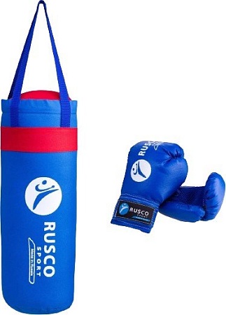 Набор для бокса детский Rusco Sport 4oz (синий)