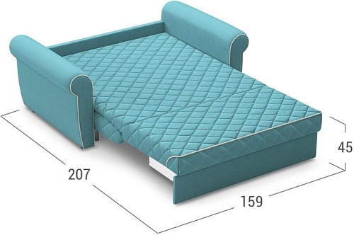 Диван Moon Trade Гамбург 123 003971 (бирюзовый)