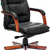 Кресло Бюрократ T-9927WALNUT-LOW (черный)