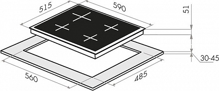 Варочная панель MAUNFELD EGHS.64.43CS/G