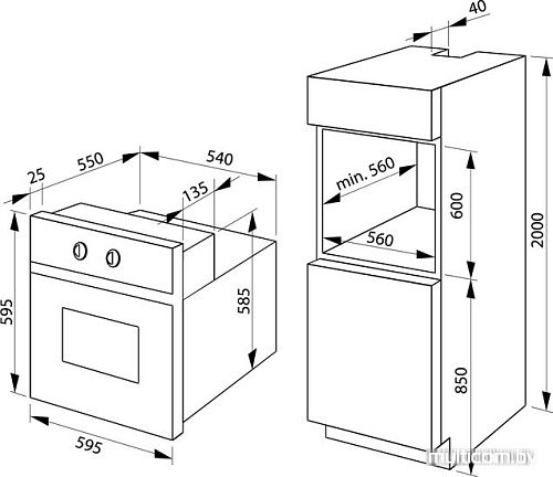 Электрический духовой шкаф Hansa BOEI69471