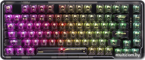 Клавиатура Redragon Elf Pro (прозрачный/черный)