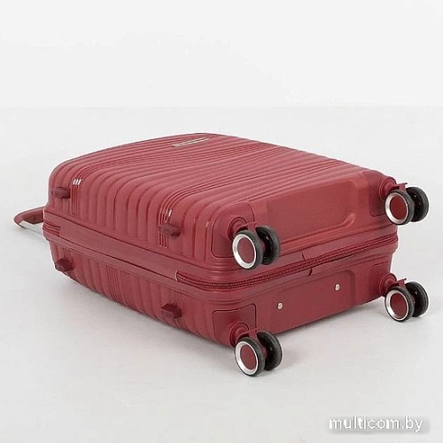 Чемодан-спиннер Francesco Molinary 338-PP802-3-20 (бордовый)