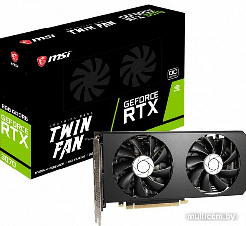 Видеокарта MSI GeForce RTX 3070 Twin Fan OC 8GB GDDR6