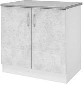 Шкаф напольный Stolline Уют 275.04МСТ (белый/бетон)