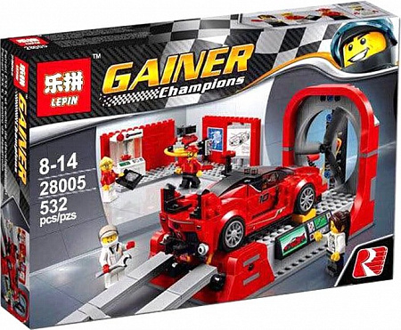 Конструктор Lepin 28005 Ferrari FXX K и Центр Разработки