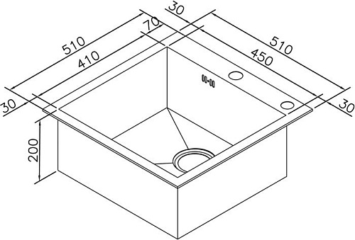 Кухонная мойка ZorG X-5151
