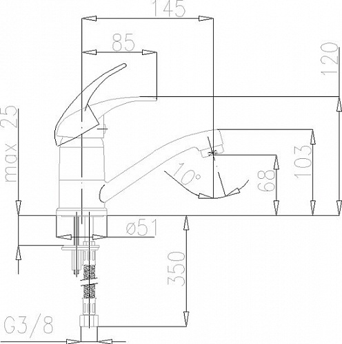 Смеситель Armatura Piryt 442-944-00