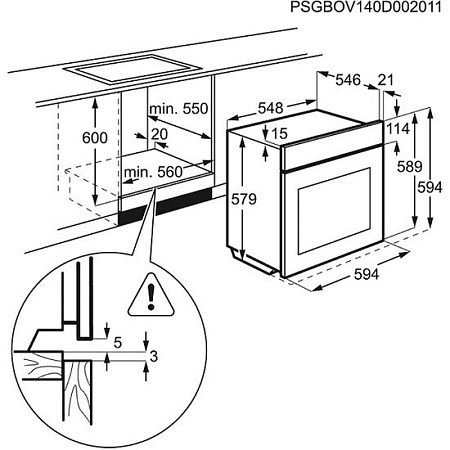 Духовой шкаф Electrolux EOB95551AK