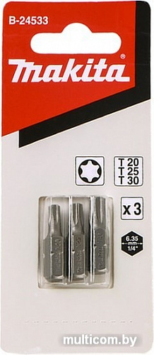 Набор бит Makita B-24533 (3 предмета)