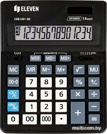 Бухгалтерский калькулятор Eleven Business Line CDB1401-BK (черный)