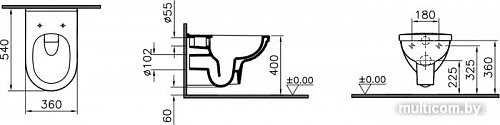 Унитаз Vitra Form 300 [7755B003-0075]