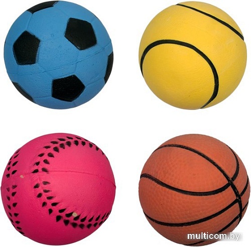 Игрушка для собак Duvo Plus Резиновый мяч 10160/DV (цвет в ассортименте)